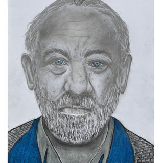 Dietert Hallervorden Portrait 
,Bleistift Zeichnung , Faber Castell Polychromos