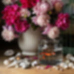 Peonies and Goldfish