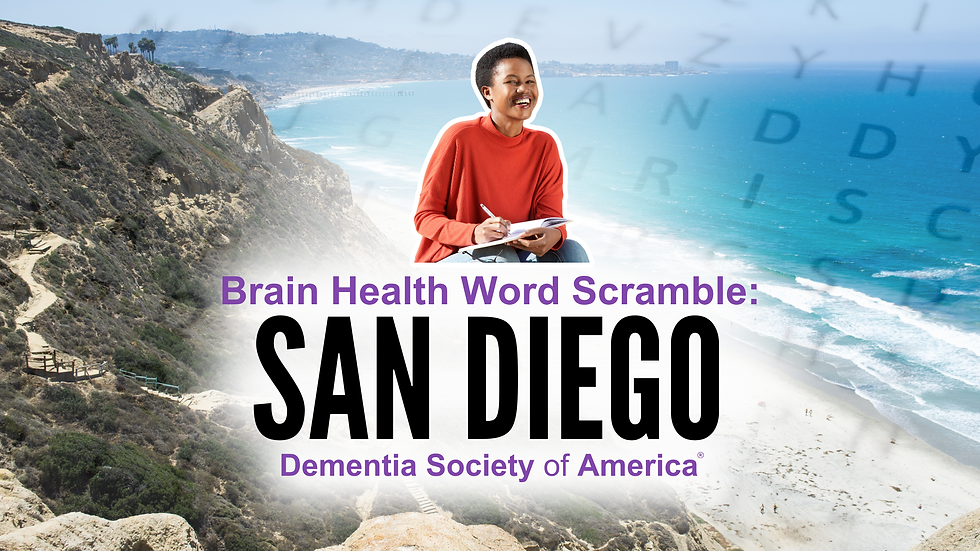 Brain Health Word Scramble: San Diego