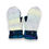 Thumbnail: White acrylic and wool sweater mittens