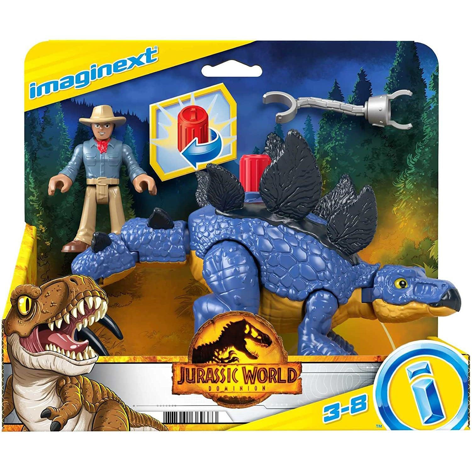 Fisher-Price Imaginext Jurassic World Dominion Stegosaurus & Dr. Alan Grant
