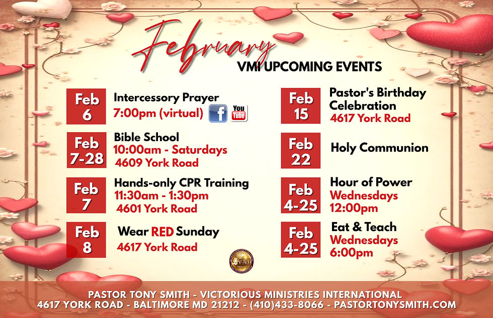 FEB UPCOMING EVENTS