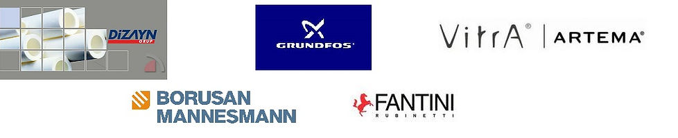 Dizayn boru, grundfos pompa, borusan mannesmann boru, fantini armatür, vitra artema vitrifiye armatür