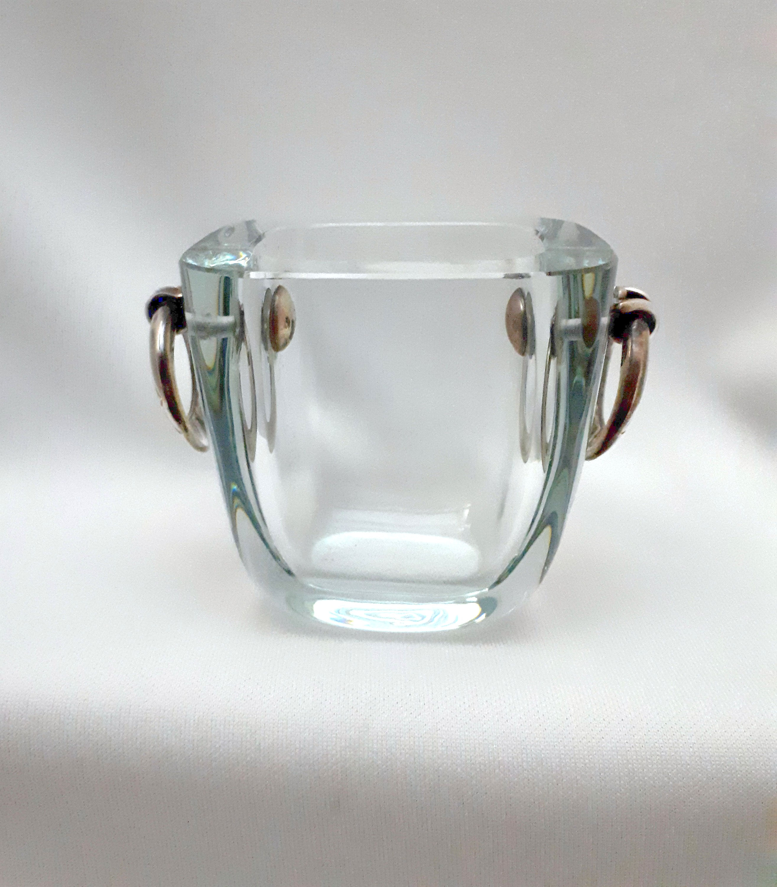 DGH Dansk Guldshemde Handvaerk Vase With Sterling Handles