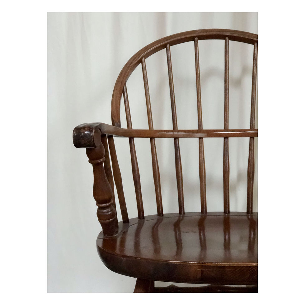 Thumbnail: Pair of two Windsor style club chairs, 1980