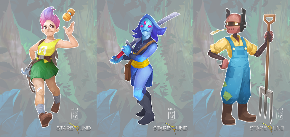 Starbound: characters