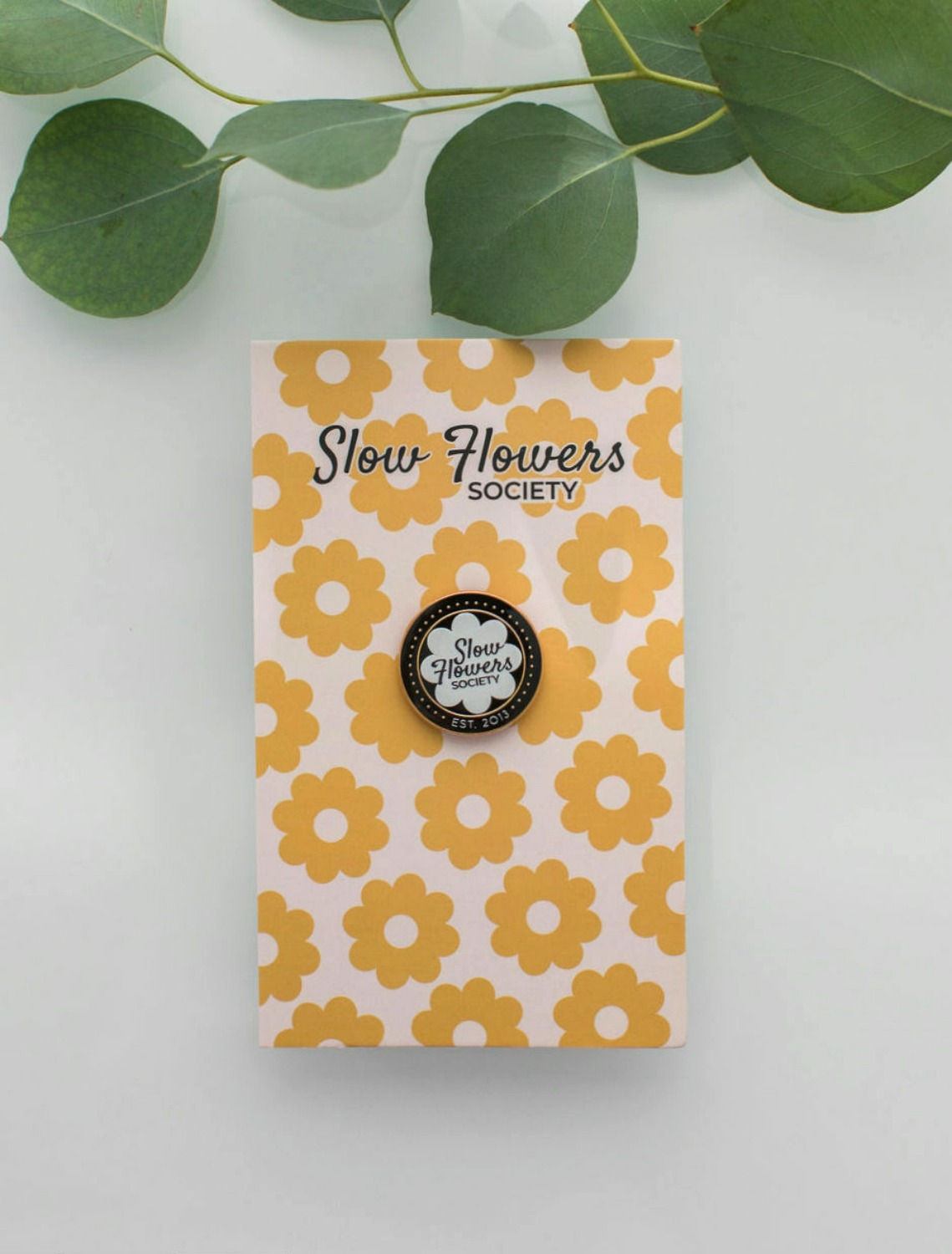 Slow Flowers Society Circle Pin