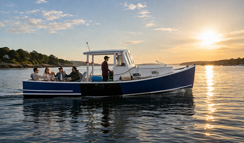 Small group boat tour departing Belfast Maine harbor