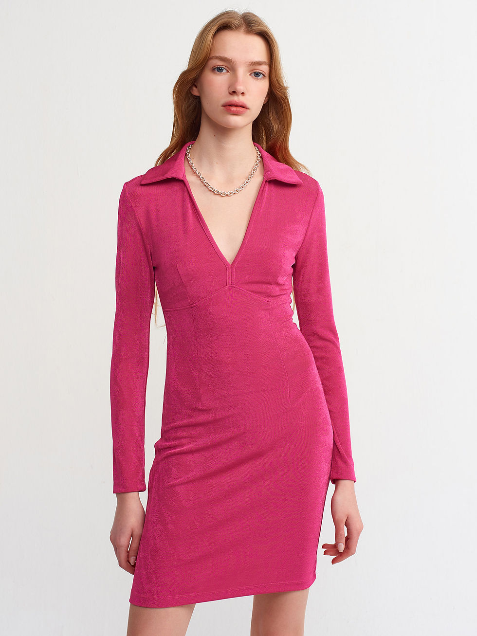 תמונה ממוזערת: Pink Fuchsia Mini Dress