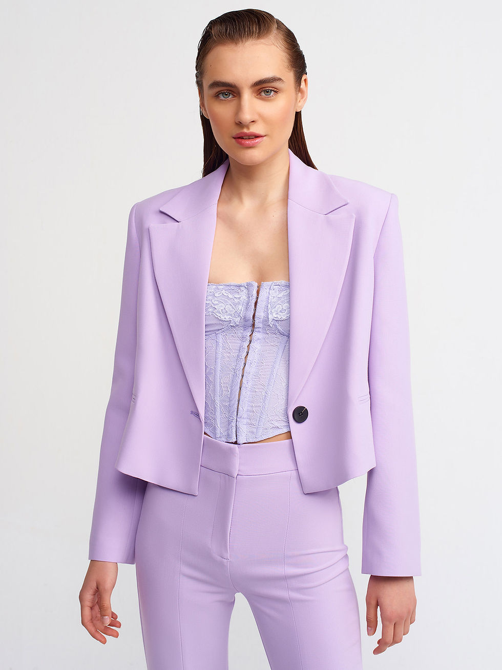 תמונה ממוזערת: Lace Corset Top in Lilac