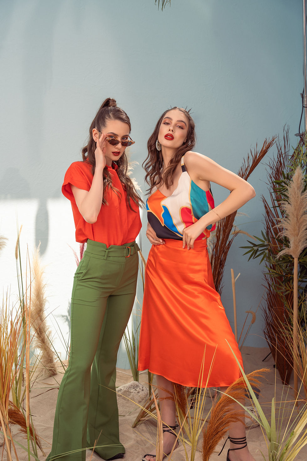Thumbnail: Orange Midi Skirt