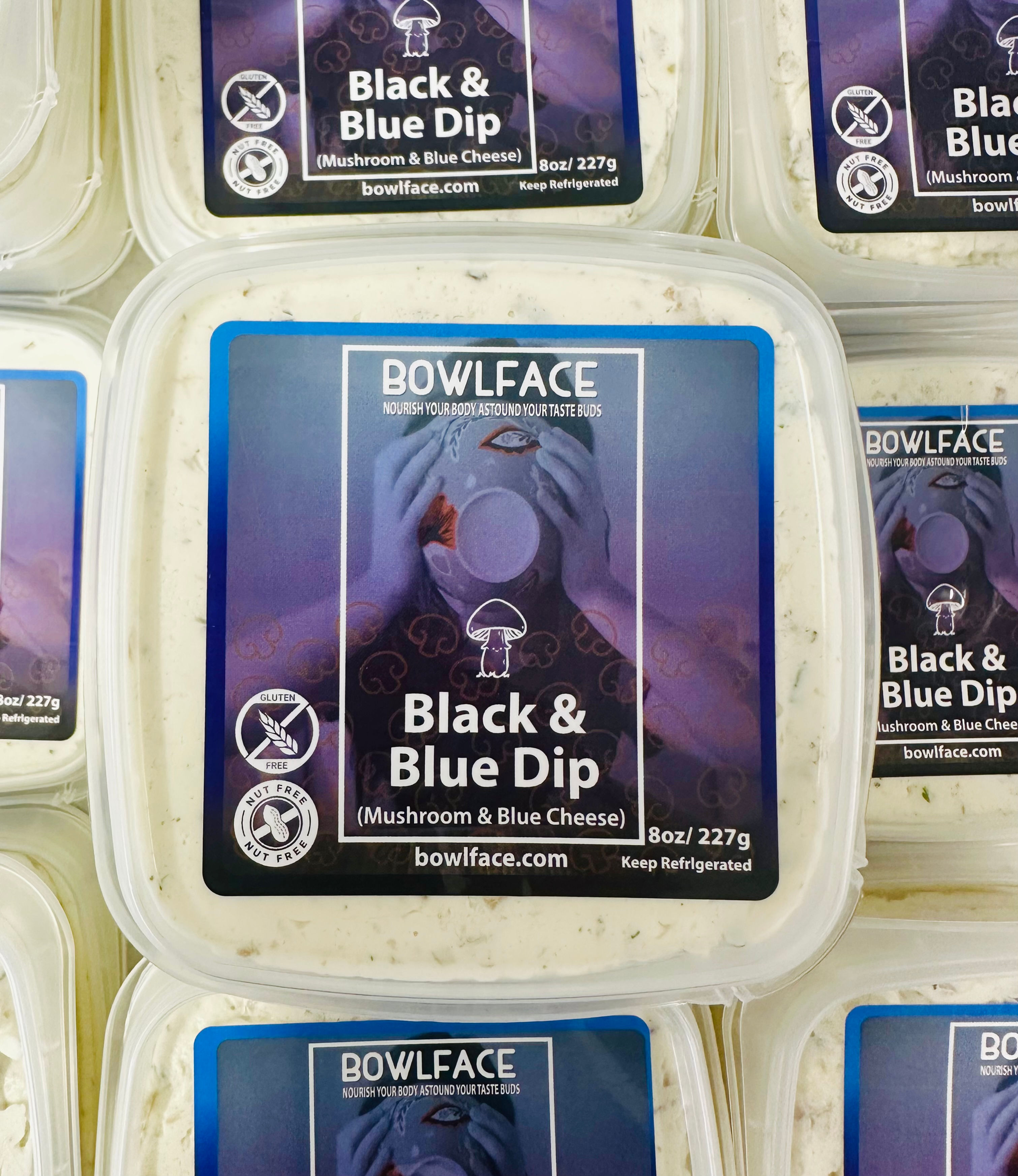 Black and Blue  Dip (Mushroom and Blue Cheese)