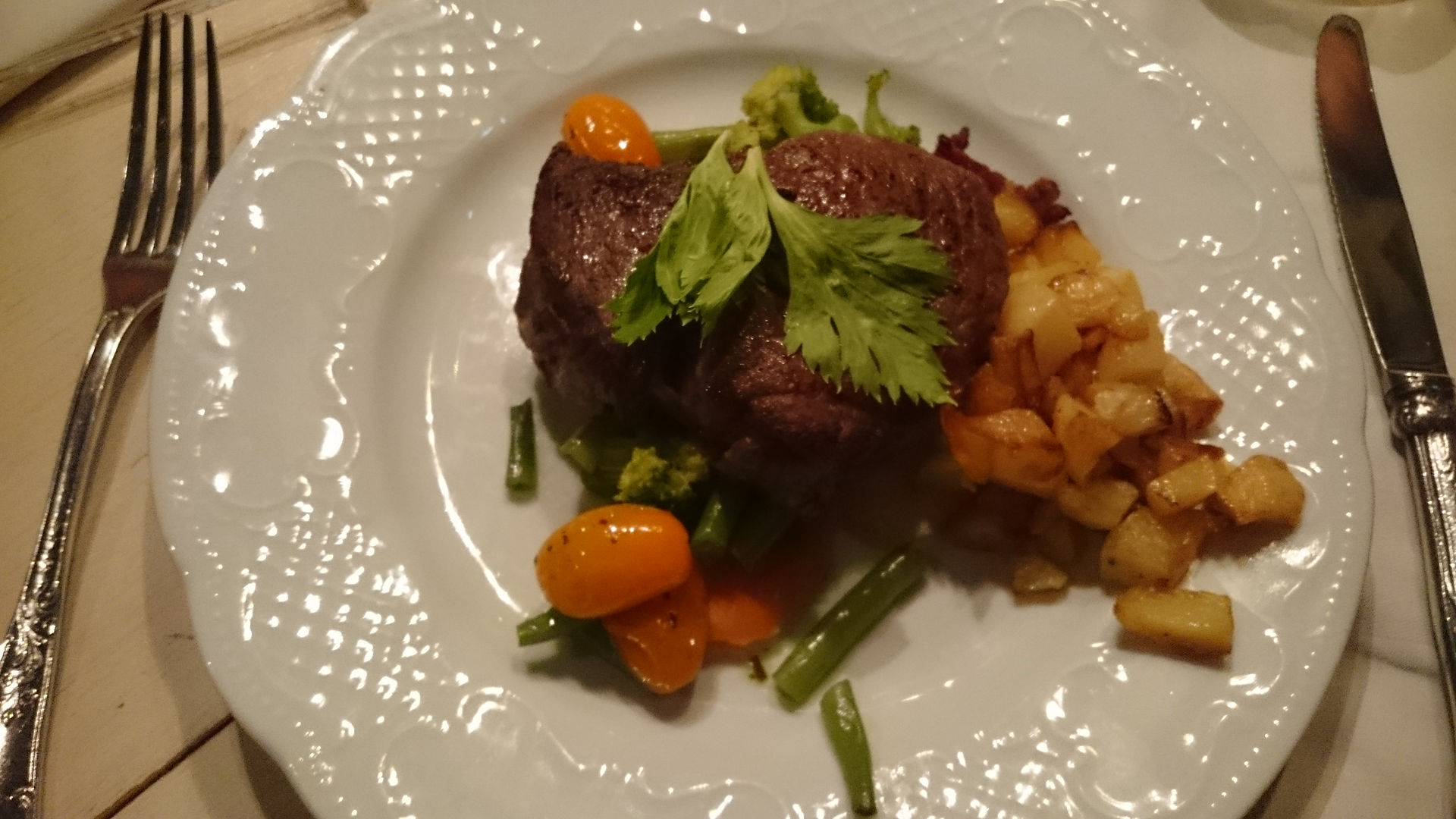 Hoofdgerecht: rib eye