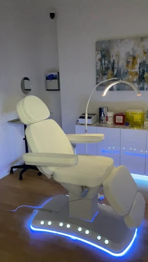 A clean, professional interior of a modern medical spa