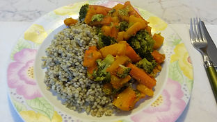Веганская кухня. Вегетарианская кухня. Веганские рецепты. Вегетарианские рецепты. Веганские блюда с фото. Вторые блюда. Сорго с тыквой, брокколи и морковью