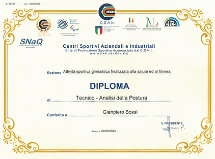 PANCAFIT. Dott. Gianpiero Bossi. Riequilibrio posturale. Postura. Borgosesia