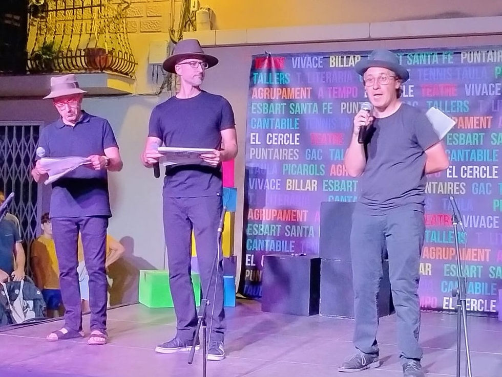 "FUGA DE CAVALLS" del musical "GUYS and DOLLS": Ramon Rull, Aleix Cabrera, Andreu Monrós