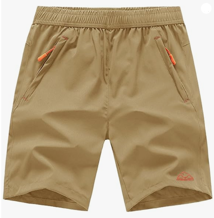 Men's Shorts with zipper pockets for safety on cruise excursions