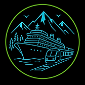 Alaska Cruises and Cruise Tours with cruise ship, scenic train and Alaska mountains