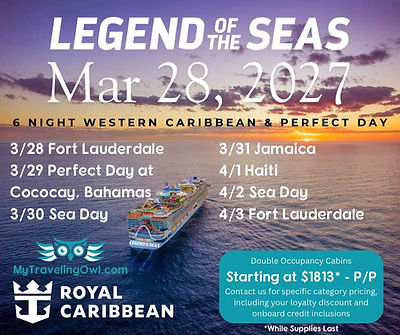 Legend of the Seas 3/28/2027