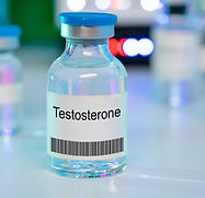 Testosterone Testosterone medical liquid for injection in a glass vial.jpg
