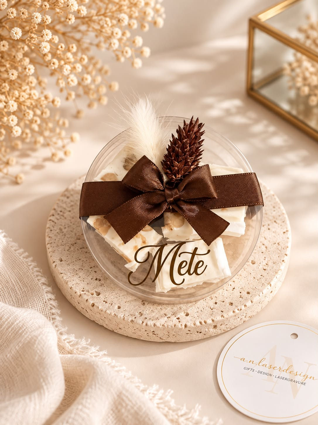 Gepersonaliseerde Bonbonschaaltje met Nougat