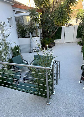 Chantier de Construction à Cannes : sol et escalier