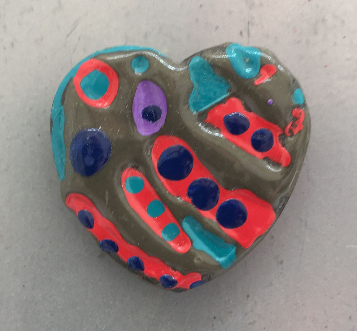Galloway Painted Heart Magnets