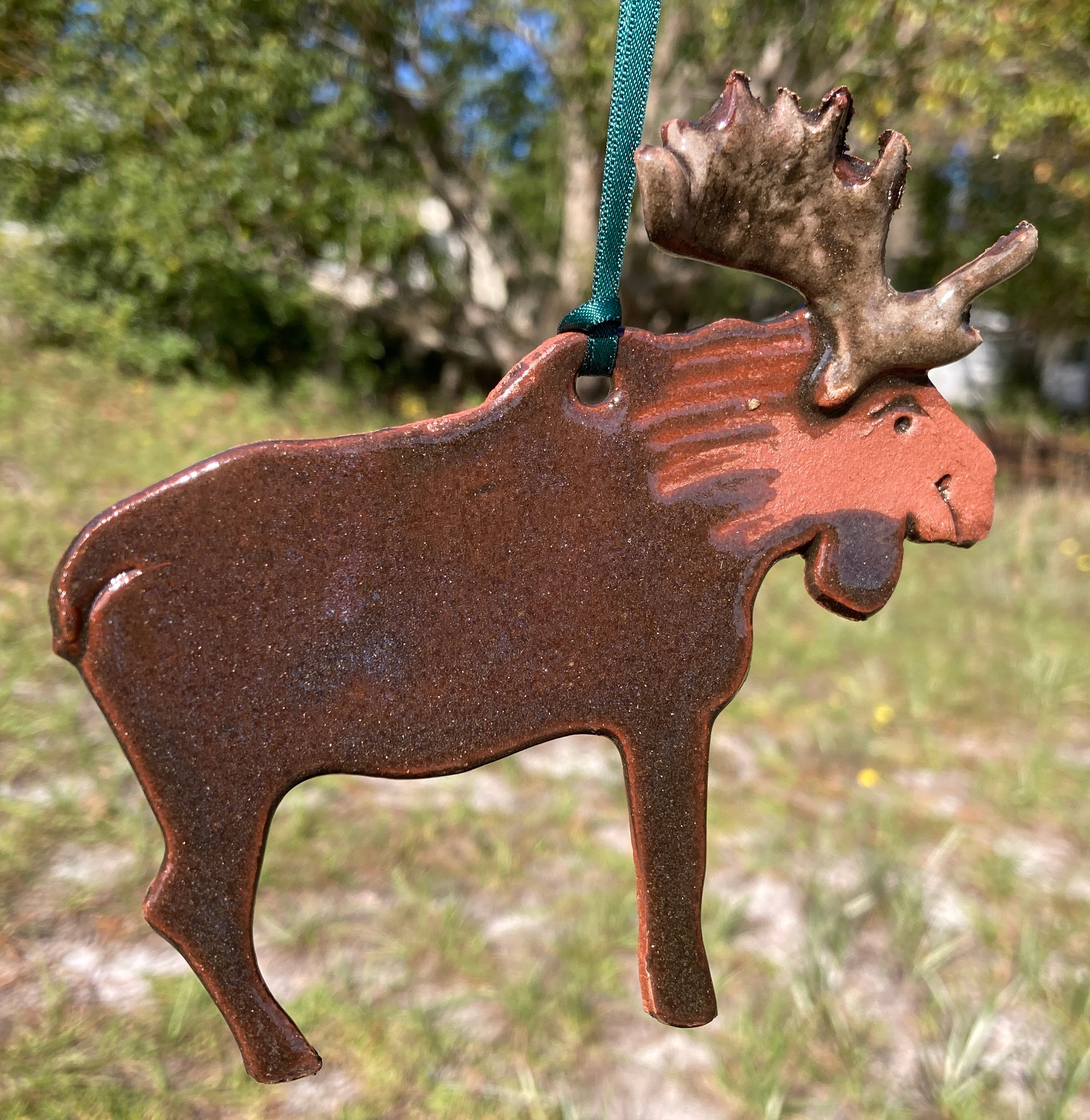 Wayne Village Pottery Ornament - Moose