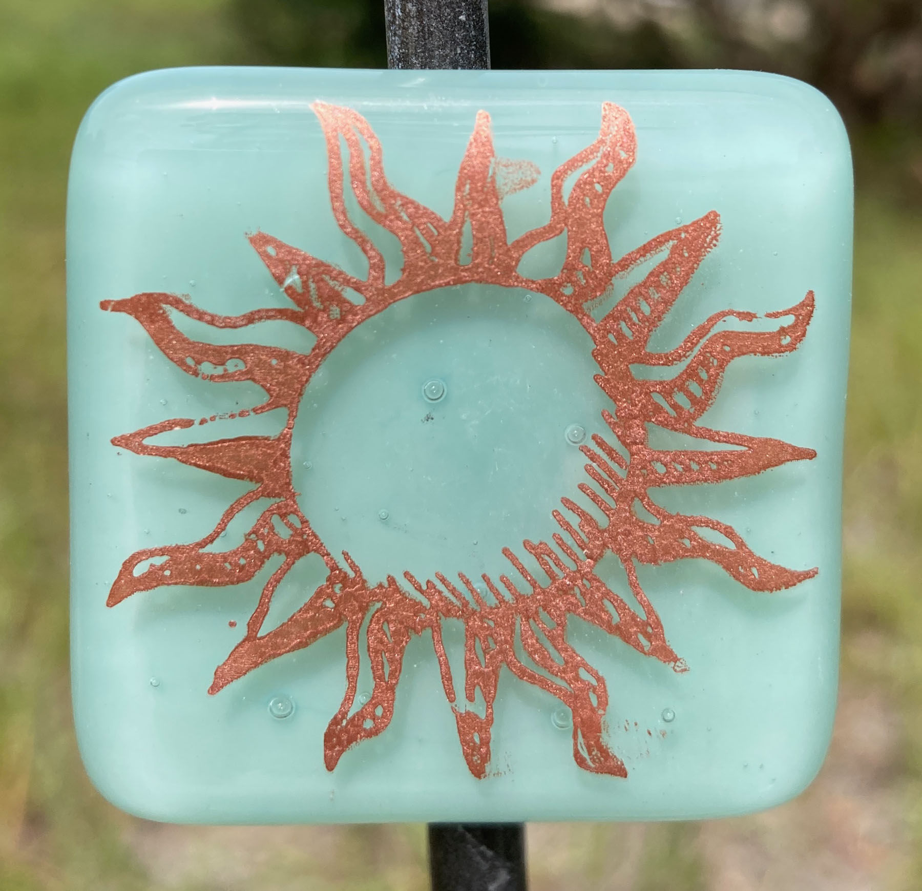 Kiku Handmade Fused Glass Magnets