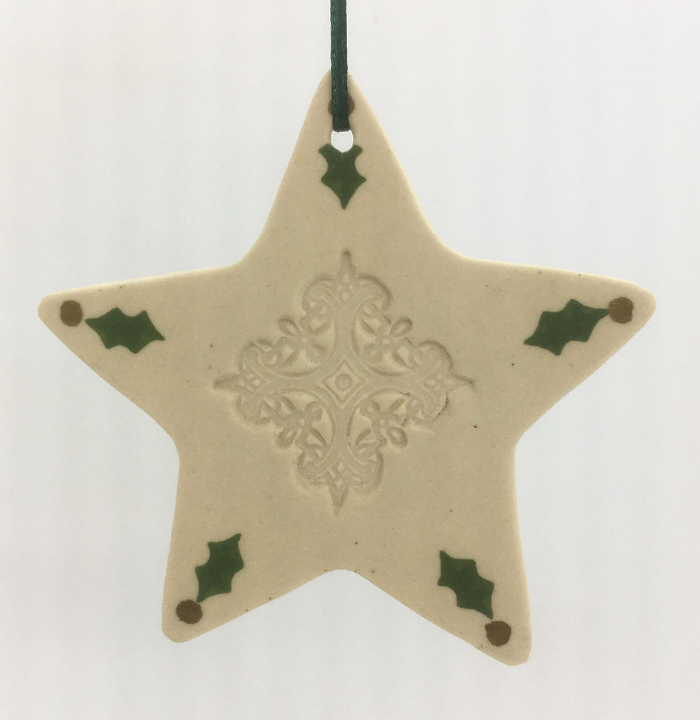 Tewksbury Porcelain Ornament - Star