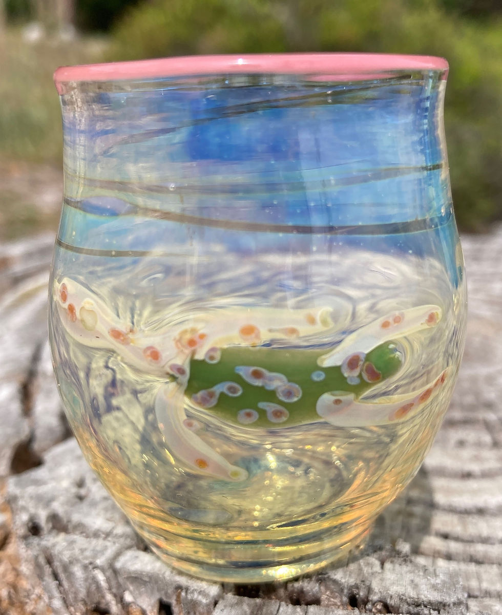 Thumbnail: OT Glass tequila glasses - sea turtles