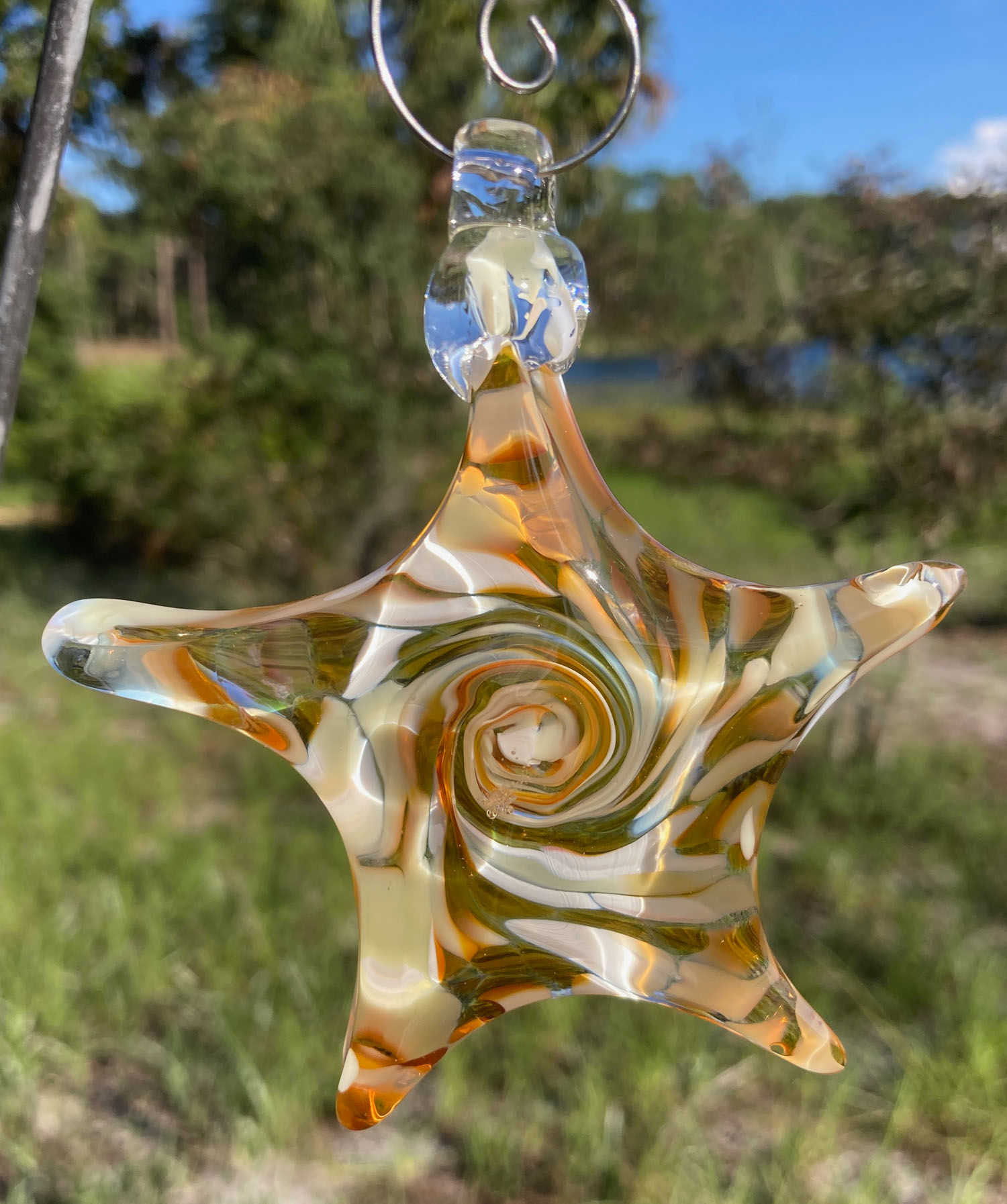 Kingston Glass Studio Star Ornaments