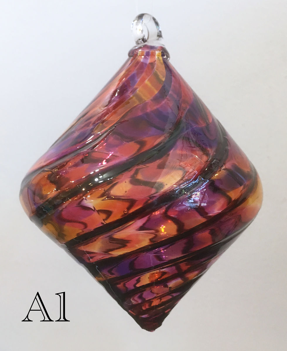 Little River gem multicolor ornament