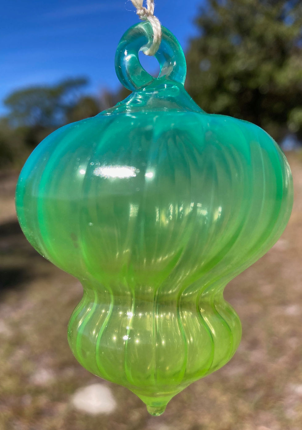 Thumbnail: Brian Schmitt Glass Ornaments - Lime Turquoise