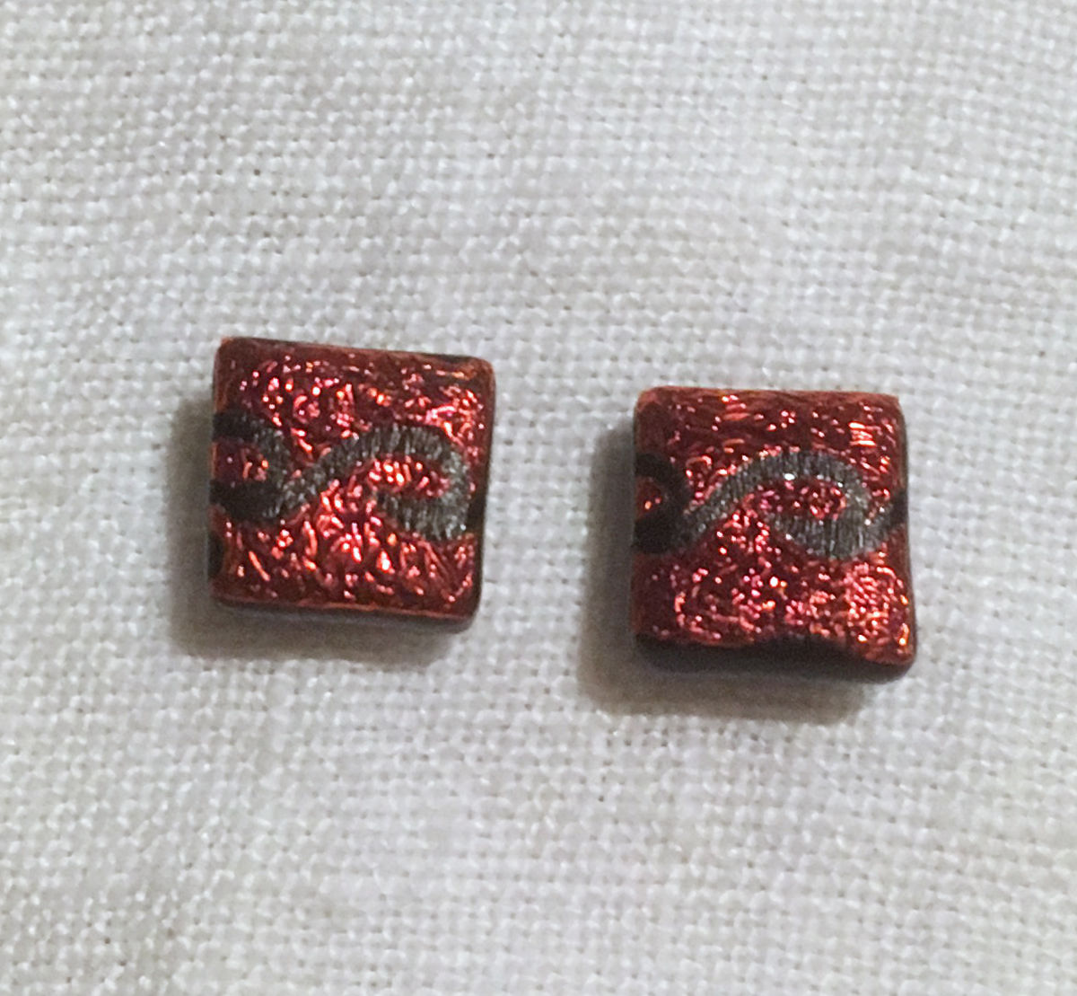 Goldsmith Fused Glass Earrings