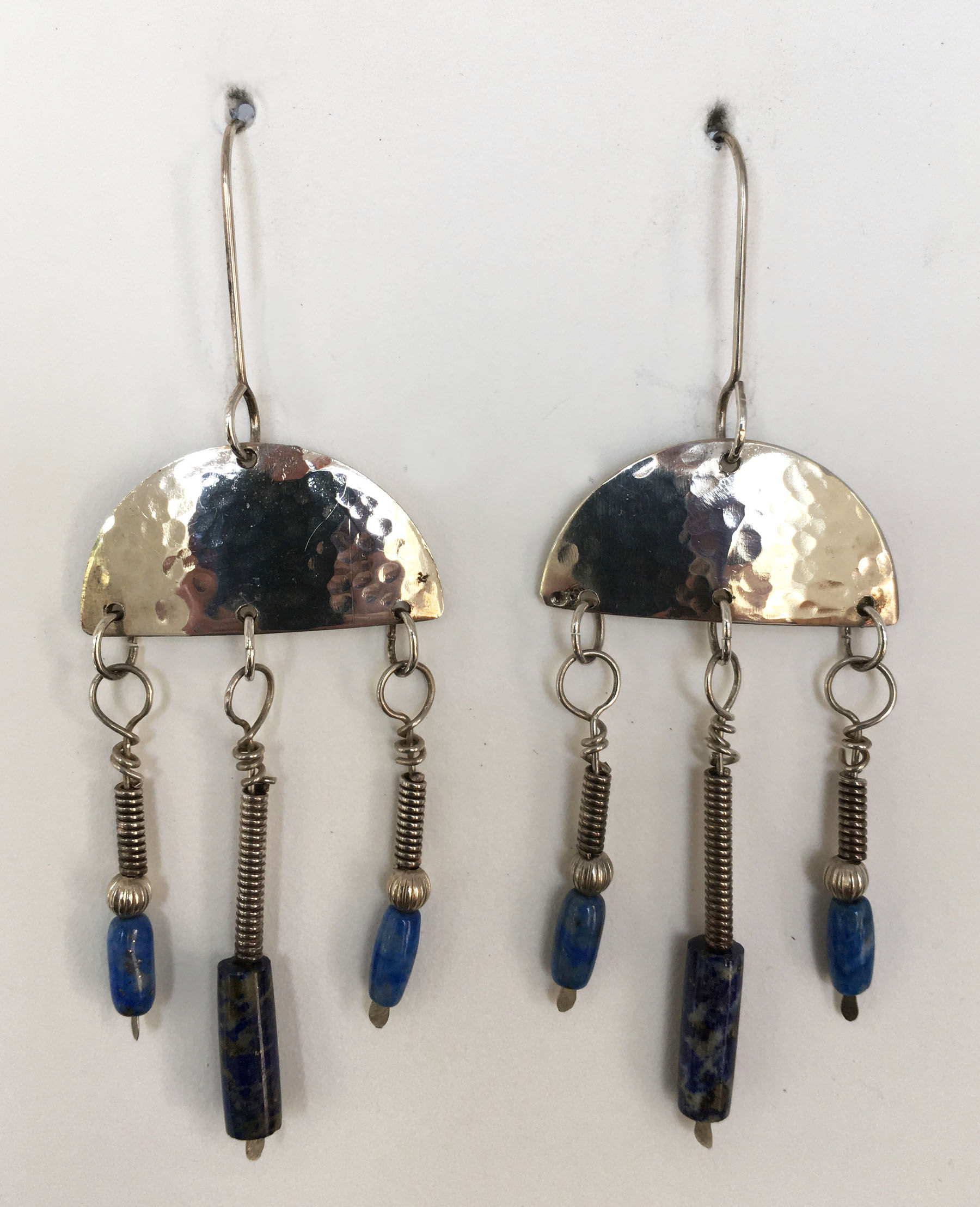 Corbett Sterling Silver and Lapis Earrings