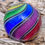 Thumbnail: Hot House Glass 1 5/16” Dichroic Rainbow Marble