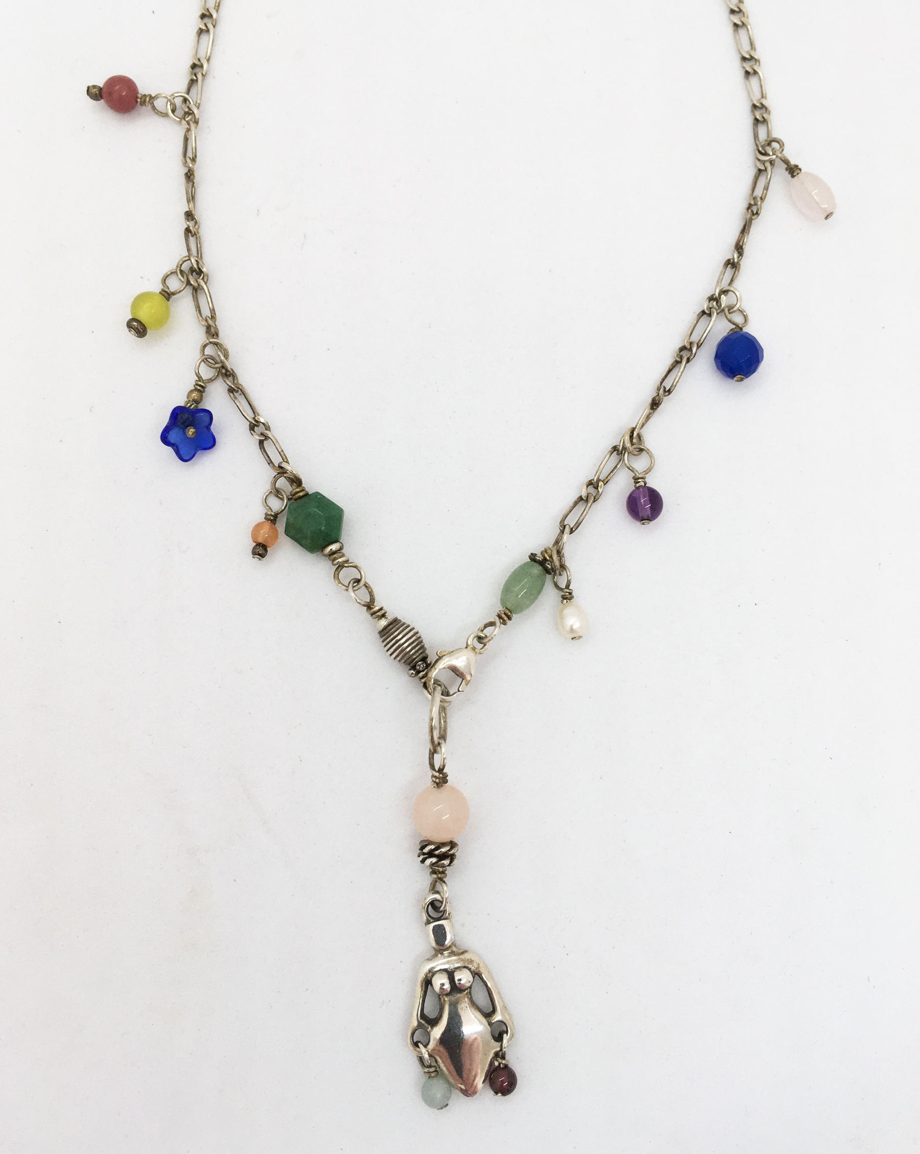 Jane Campbell Sterling Silver Goddess Necklace