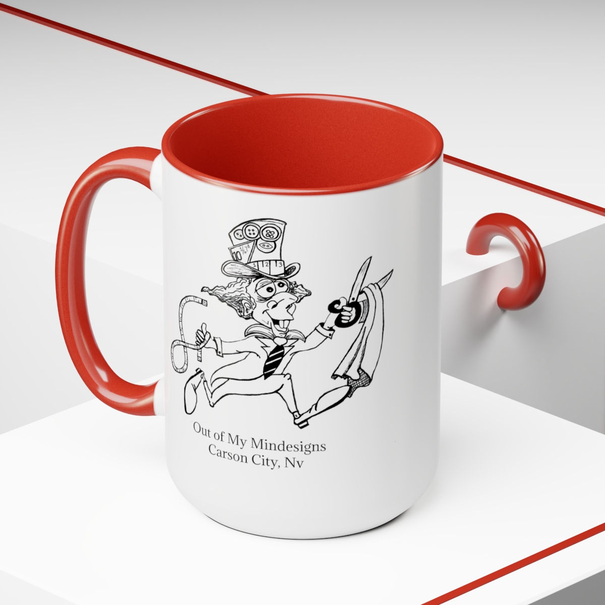 Two-Tone Coffee Mugs, 15oz