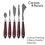 Thumbnail: Wooden-handle palette knife for artists, durable and comfortable for mixing oil or acrylic paints