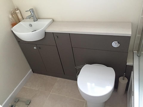 New sink and toilet