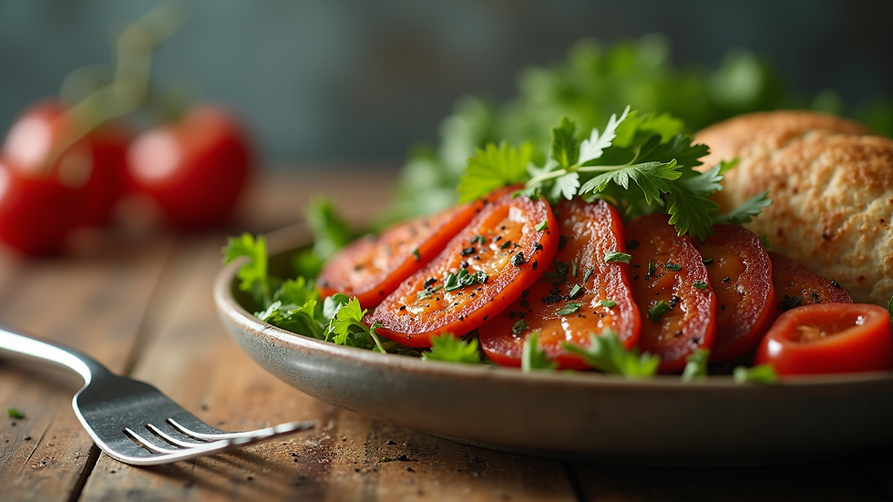 Close-up view of a healthy meal prepared for an athlete