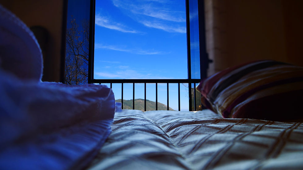 balcone della camera che vede mare