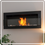 Thumbnail: Hanging BIO Fireplace with glass 900x400 black