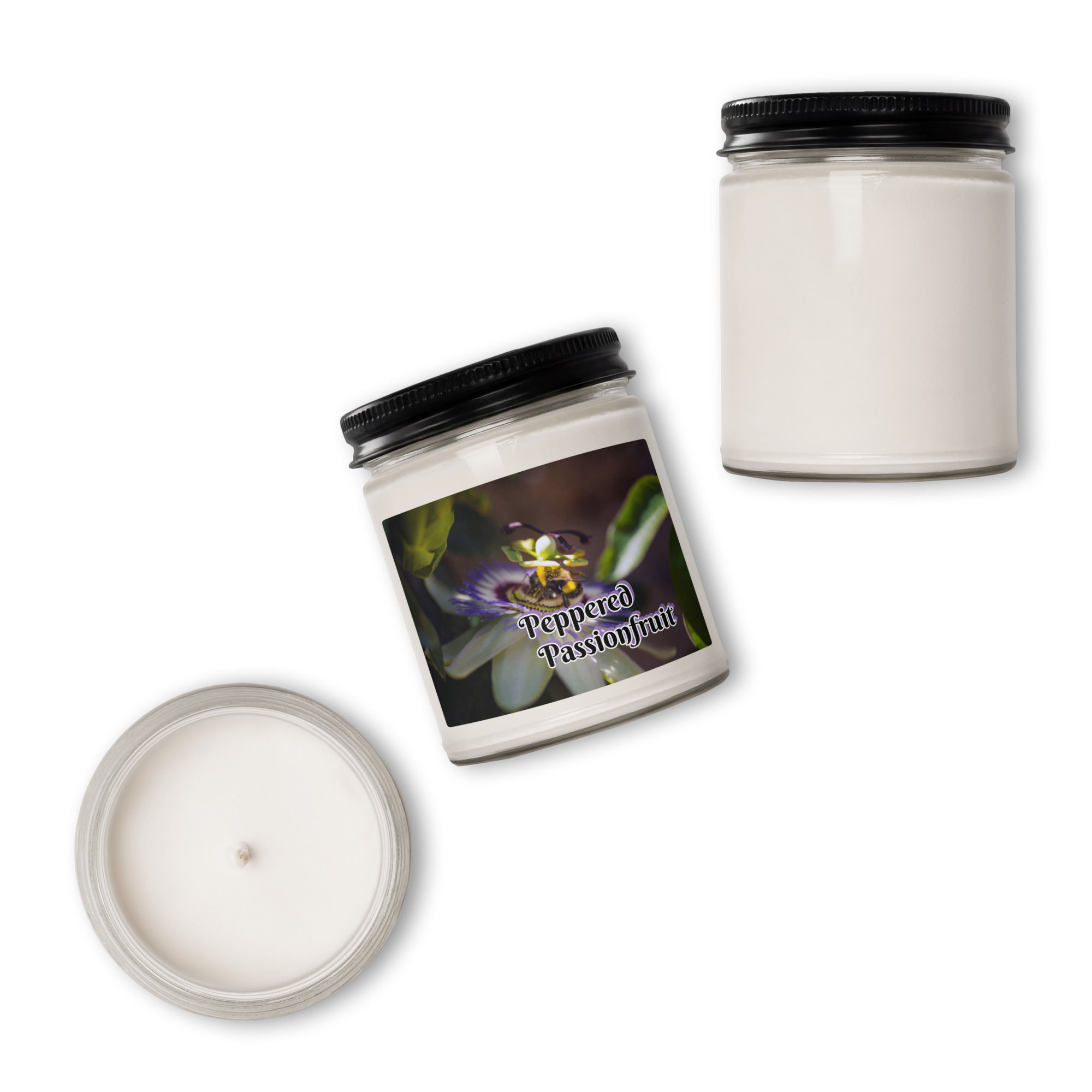 Peppered Passion-fruit Scented soy candle