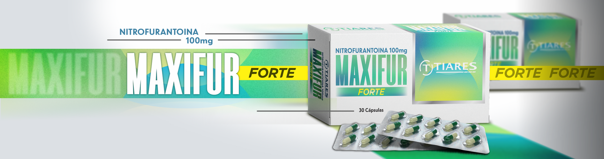 Maxifur tiares, nuevo, ahora de 100mg de nitrofurantoina 