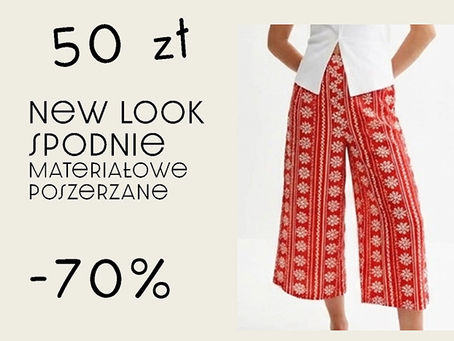 - 70% New Look - Szerokie spodnie wzór