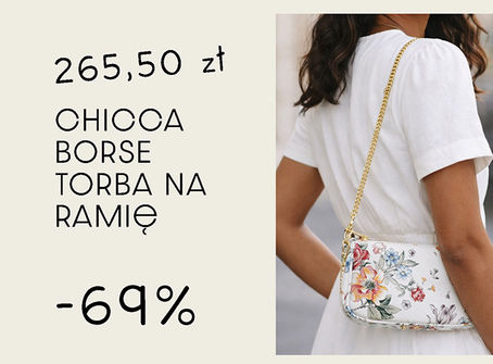 - 69% CHICCA BORSE- Torba na ramię promocja