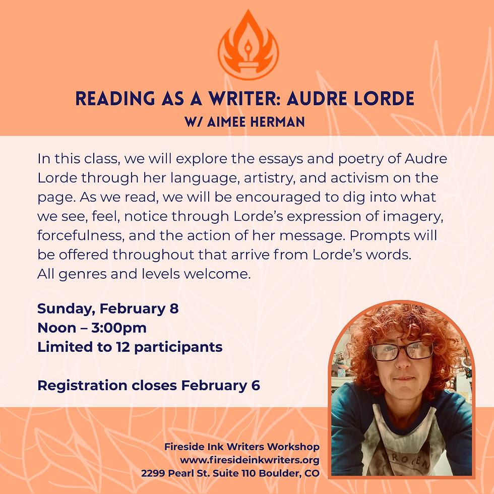 Reading as a Writer: Audre Lorde